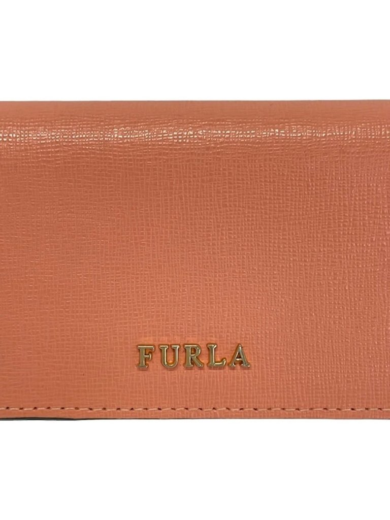 Furla Pink Leather Business Card Holder